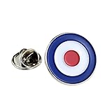 RAF/MODs ROUNDEL Metal Enamelled Pin Badge Tie Pin Lapel Badge