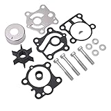 Klanata Water Pump Impeller Repair Kit, Fit for 40HP 50HP 2 Stroke Outboard Engines 1984 1994, Replaces OE 6H4 W0078 00, 18 3490
