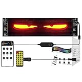 AMFUN Devil Eyes Light for Trucks and Cars,Full Color Dynamic Flexible LED Programmable Display,DIY Programmable Devil Eyes Lampwith App Control Remote, for Car,Party(17.3cm/6.8in*7cm/2.7in)