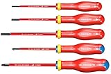 FACOM Screwdriver Set, Red, 5 Pieces (Type 1)