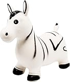 small foot 6793 Bouncing animal "Zebra" for indoors and outdoors, made of robust plastic and weighing only 1,38 kg, from 2 years on