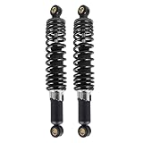 GENRICS 320mm 12.5” Pair Motorcycle Rear Shock Absorbers Replacement for Suzuki Yamaha Honda Kawasaki XL 883 1200 (Black)