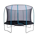 TP Toys Challenger 10ft Trampoline - With A Secure Enclosure And Protective Quality Frame Padding. Rigid Ring Design, Strong Springs, Galvanised Steel Frame. Outdoor Jumping Mat For Kids - 6 Years+