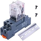 Taiss/AC 220V LED indicator Electromagnetic Coil Relay 8 Pins 10A DPDT 2NO+2NC with Socket Base、DIN Rail Aluminum、screw YJ2N-LY AC 220V