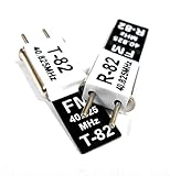 RC 40 MHZ 40.825 FM Crystal TX and RX Receiver 40MHZ Black Channel 82
