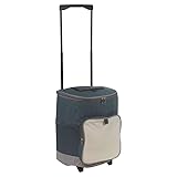 URBNLIVING 28L Insulated Cooler Bag on Wheels - Trolley Cart with Extendable Handle, Waterproof & Spacious, Front & Side Pockets - Perfect for Camping, BBQ, Picnic, Beach & Outdoor Adventures