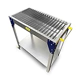 MegaMaxx Plasma Welder Cutting Table and Workbench with Steel Wheels for Industrial Workshop, Home Workshop, Shed, Garage Welding-Removeable Bar, Portable (830x900x450 mm)