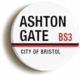 Ashton Gate City Of Bristol BS3 Road Sign Button Badge (1inch / 25mm diameter)
