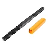 Thread Restorer File, Metric 0.75mm/1.0mm/1.25mm/1.5mm/1.75mm/2.0mm/2.5mm/3.0mm 8-in-1 Thread Repair Tool, Steel Thread Repair File for Studs, Bolts, Screws, Fittings