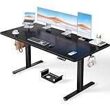 ErGear Electric Standing Desk with Advanced Brushless Motor, 160 x 80 cm Height Adjustable Desk with 100kg Load Capacity, Quiet Operation, Sturdy Metal Frame