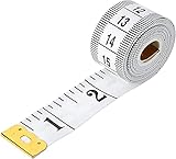 Woodland Leathers Dual Sided Durable Measuring Tape for Body and waist Measure includes free BMI weight control app and eBook, Clothes Fabric Sewing Tape Made Of Flexible Fiber Glass
