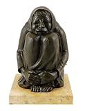 Kunst & Ambiente - Modern Bronze Figure - Freezing old Woman (1937) - Ernst Barlach Statue - German Art - Decorative Figurine - Sculptures for Sale - Home Decor