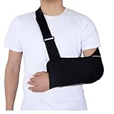 Oaygat Universal Arm Sling for Shoulder Injury Adjustable Arm Support Strap for Broken Wrist, Elbow, Dislocated Shoulder Support Brace for Broken Wrist Shoulder Immobilizer for Left and Right