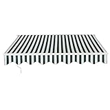 Panana 3 x 2.5M Manual Awning Retractable Canopy Sun Shade Shelter Waterproof Outdoor Patio Garden