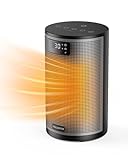 PALINTH Electric Heater 1500W Space Silent Heaters for Home Low Energy, 4 Modes Portable Ceramic Fan Heater with Thermostat, Overheat & Tip Over Protection, 8H Timer, for Bedroom Indoor Use