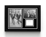 A5 Framed Kray Twins, Infamous English 1950s Gangster Twins, copy signed (framed 21 x 16 x 1.5 cms)