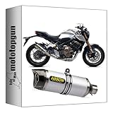 exhaust homologated arrow thunder in aluminium with carby end cap compatible with honda cb 650 r 2019 2020 2021 2022 mototopgun 71892ak