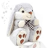 Easter Bunny Teddy Bear | 25cm Soft & Cuddly Rabbit | Stuffed animals plush toy | Birthday, Christmas, Spring Gift, Basket Filler, Baby Easter Present | Cute Plushie for babies, kids, girls & boys!