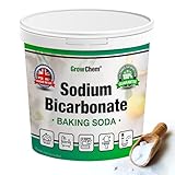 Grow Chem Baking Soda, Sodium Bicarbonate (1KG Bucket) UK MADE Pure Baking Soda for Cleaning, Baking, Bath Bombs, Odours and Teeth