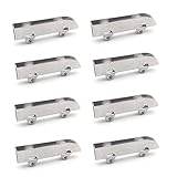 MENGLI Stainless Steel Aircraft Clamping Wheel, Glass Sliding Door, Display Cabinet Cabinet Pulley, Can Clamp 3-5MM Thick Glass (Color : 8pcs)