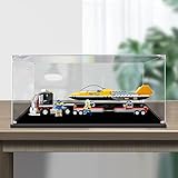 AZIZAT Clear Acrylic Display Case Dustproof Box. Display Box for Lego City Airshow Jet Transporter 60289 Building Model. (Only Storage Box) (2MM)
