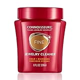 Connoisseurs Gold Jewellery Cleaner | Gold-Cleaner for Jewellery | 8oz Jewelry Cleaning for Gold & White-Gold, Rings & Precious Jewels | Clean, Shine & Protect