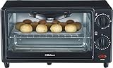 Belaco Mini 9L Toaster Oven Tabletop Cooking Baking Portable Oven 650w 100-250° Stainless steel heating tube incl. baking tray & wire rack