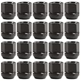 M12X1.5 Open End Lug Nuts - Replacement for Acura Honda Buick Chevy Toyota Lexus Ford Cadillac Aftermarket Wheel (Black)
