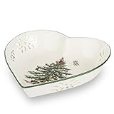 Portmeirion Home & Gifts Pierced Heart Dish Single, Ceramic, Multi-Colour, 20 x 18 x 4 cm