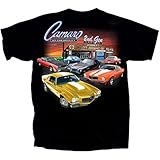 HXATXB Joe Blow T's 1970-1981 Chevy Camaro 2nd Gen Garage T-Shirt Cotton Preshrunk Size L Black