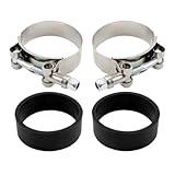 NVDERTA Compatible With Harley Shovelhead Ironhead FX XL FL Electra Glide Low Rider XL Sportster Motorcycle Intake Manifold Clamp Kit With Flat Seal