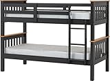 Seconique Neptune 3' Single Bunk Bed in Grey/Oak Effect