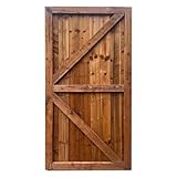 Beds Planet Garden Gate, Pedestrian Wooden Gate Pressure Treated, Wooden Feather Edge Garden Door 6ft Height 2 Feet Width 2 inches Depth (180cm High x 90cm Wide x 6cm Deep)