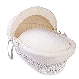 Clair de Lune Dimple Moses Basket Bedding Set (Basket NOT Included) - Cream