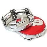 4Pcs Car Hub Centre Caps Wheel Centre Covers, for BBS 56MM 60MM 65MM 68MM Decoration Accessories,60mm-red-silver