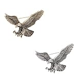 Pack of 4 Vintage Eagle Brooches for Accessories for Vintage Brooches for Sweater Clip Eagle Chest Pin Clothing Brooch Pin Eagle Pin Hat