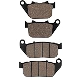 Cyleto Front and Rear Brake Pads for HARLEY DAVIDSON XL1200C Sportster 1200 Custom 2004-2013 / XL1200L Sportster Low 2007-2011