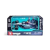 Bburago F1 Formula 1 MERCEDES AMG W15 (2024) - HAMILTON - 1:43 Scale - Incredibly Detailed Die-Cast Replica Collectible Race Car Model, Multiple Colours
