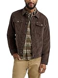 Wrangler Men's Corduroy Trucker Jacket, Chocolate Brown, M