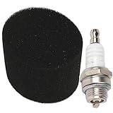 SPARES2GO Air Filter + Spark Plug Kit for Suffolk Punch Lawnmower