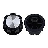 2PCS Air Fryer Knob Replacement, D-Shape Shaft 6mm Hole Timer Control Knob for Tower Air Fryer, Oven, Pressure Cooker, Rice Cooker, Kitchen Appliance Control Switch Button