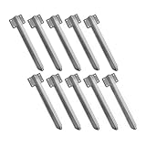 Pack of 10 x Timber Railway Sleeper Connecting Planters Retaining Walls Driveway Path Straight Edge Edging Bracket Heavy Duty - British Galvanised Steel