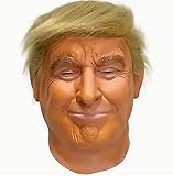 Donald Trump Latex Mask - Funny Donald Trump Mask Costume with Wig for Adults - Realistic Trump Face Mask for Halloween Fancy Dress - Donald Trump Fancy Dress Outfit & Costume Accessories