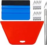 8 pcs Wallpaper Tool Kit -  Wallpaper Application Tools with Knife - Squeegee & Scraper for Vinyl Wrap and Wall Covering