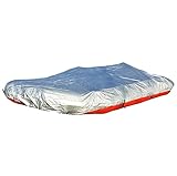 Ducksback Inflatable RIB Boat/Dinghy Waterproof Cover for Up to 3.5 m 11'5" (colour: Silver)