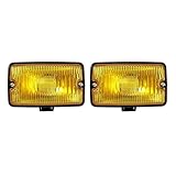 VAHAKKRMVM For Peugeot 205 GTI CTI 106 306 Mi16 H3 Front Fog Light DRL Driving Lamp Spotlight Spotlamp Fog Lights(Yellow-2pcs)
