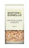 Minton & Donello - Crystalized Ginger, Diced, Sweet with a Spicy Kick, Larger Pack, 500g