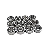 For Tamiya Frog For Super Champ Scorcher Stadium Blitzer For Beetle Devil RC Car 12Pc Pre-Greased Rubber Sealed Complete Bearings Kit RC Car Bearings Parts