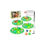 VATOS Light up Golf Putting Game Set - Glow Golf Toy with 4 LED Holes, 4 Balls (2 Glow), Extendable Putter, Build Your Own Course at Home Indoor Outdoor Yard Office Golfs Gifts for Kids Adults Golfer