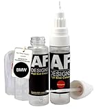 Paint Pen Compatible with BMW 633 Titanic Blue 50 ml Car Paint + Clear Varnish Tufplack Quick Drying